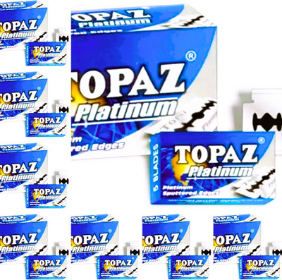 TOPAZ Platinum Blades 400 BLADES (EACH PACKET CONTAIN 50 BLADES)E(Pack of 8)
