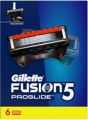 Gillette Fusion Proglide 5-Bladed Cartridges with Precision Blade(Pack of 6)