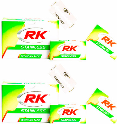 RK Stainless SALOON PACK 100 BLADES (EACH PACKET CONTAIN 50 BLADES)D(Pack of 2)