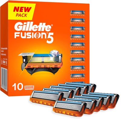 Gillette Fusion 5 Manual Shaving Blades for men(Pack of 10)