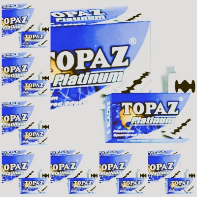 TOPAZ Platinum Blades 400 BLADES (EACH PACKET CONTAIN 50 BLADES)Y(Pack of 8)