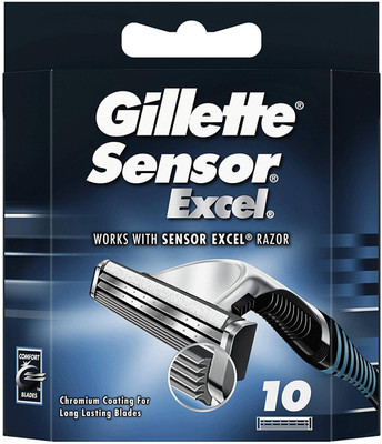 Gillette Sensor Excel Shaving Cartridges for Men 10 pcs pack