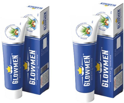 glowmen shaving cream pack of 2(60 ml)