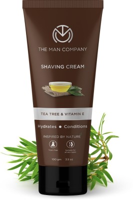 THE MAN COMPANY Shaving Cream for Men with Tree Tea & Vitamin E  (100 g)