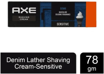AXE denim masculine cologne fragrance sensitive shaving cream 78 gm(78 g)