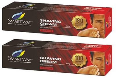 Smartway Shaving With Moisturisers Cream - Pack Of 2(60 g)