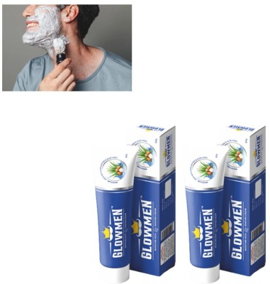 glowmen Men Shaving Cream pack of 2 (60g)(60 ml)