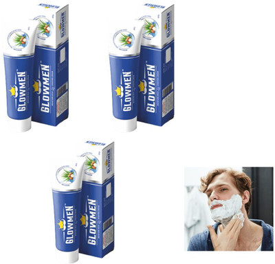glowmen Men shaving cream pack of 3(60 ml)
