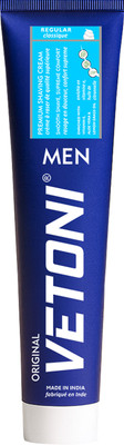 VETONI Men Original Regular Premium Shaving Cream with Vitamin E & Aloe Vera(125 g)