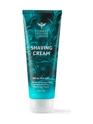 BOMBAY SHAVING COMPANY Shaving Cream with Tea Tree oil, Aloe Vera and Menthol Extracts(100 g)