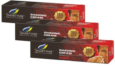 Smartway Shaving Cream - Pack Of 3 (60gm)(180 g)