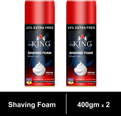 VETONI SHAVING FOAM REGULAR(Red)for natural & smooth shave(Pack of 2)|800gm|(800 g)