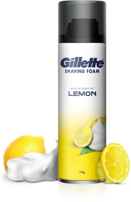Gillette New Lemon Pre Shave Foam(196 ml)