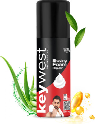 Keywest Professional Regular Pre Shaving Foam for Men, 50gm, Shave Foam for Men All Skin(50 ml)