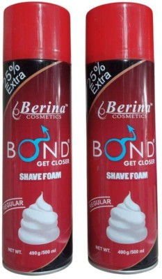 Berina Brina Shaving Foam Bond get closer (2pc)(500 ml)