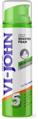 VI-JOHN 5 Action Menthol Shave Foam For Rs. 129 @ 43 %