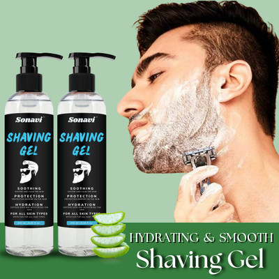 Sonavi Non Foaming Shaving Gel For Smooth Shave(500 ml)