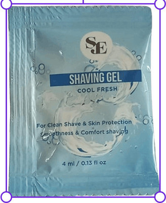 PRAMUKH Shaving Gel Cool Freshpouch Pack of 50 pic(4 ml)