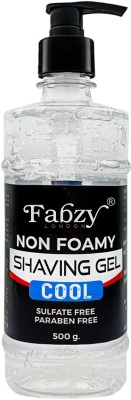 fabzy London Cool Non Foamy Shaving Gel For Men, Paraben and Sulfate Free, 500gm(500 g)