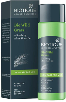 BIOTIQUE Wild Grass After Shave Gel For Men, 120ml(120 ml)