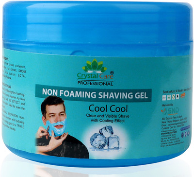 Crystal Care Ultimate Non-Foaming Shaving Gel for Men/Women with Mint & Glycerin Smooth(400 g)