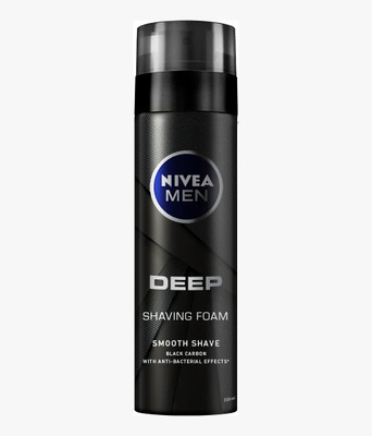 NIVEA MEN DEEP SMOOTH SHAVE FOAM (MADE IN GERMANY)(200 ml)