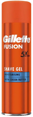Gillette Fusion Moisturizing Shave Gel for Men with Cocoa Butter, 200ml(200 ml)