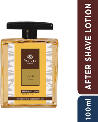 Yardley London Gold with Aloe Vera After Shave Lotion for Men(100 ml)