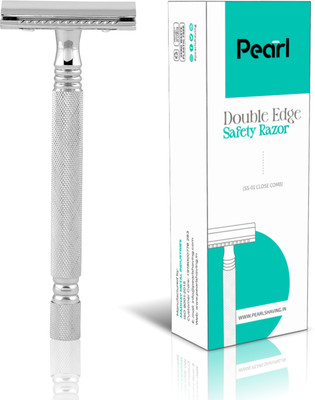 Pearl Shaving PSR Double Edge Safety Razor SS-01 (Close Comb Chrome), Men