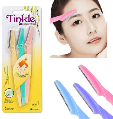 Ankev NewEyebrow Razor for Girls And Women / Eyebrow Shaping Blade Disposable Razor, Men & Women(Pack of 3)