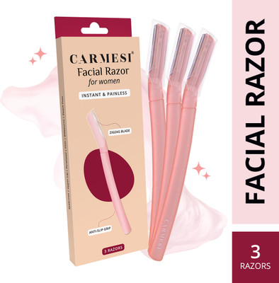 Carmesi Face Razor for Women | For Instant & Painless Hair Removal, Women(Pack of 3)