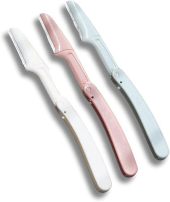 EXWLZA Reusable Face Razor | Eyebrow & Facial Hair Removal Razor | Safe & Pain free, Women(Pack of 3)