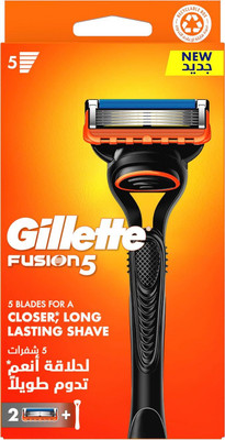 Gillette Fusion 5 Men's Razor 1 Handle + 2 Blades- ( IMPORTED VERSION ), Men