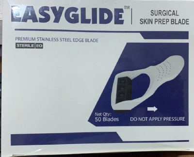 EasyGlide Surgical Skin Prep Blade (Pack of 50), Men & Women