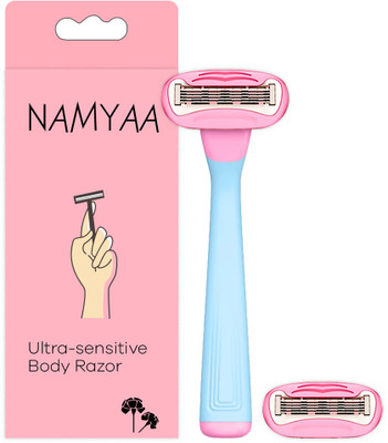 Namyaa Ultra Sensitive Body Razor |-friendly,smooth&hassle-free|5 Blade Precision, Men & Women