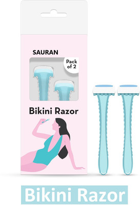Sauran Pack of 2 Shaving Razor Reusable Bikini Razor SRB20, Women(Pack of 2)