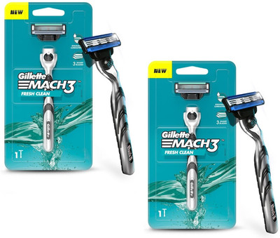 Gillette Mach 3 Razor for men | Zero Efforts, Men(Pack of 2)