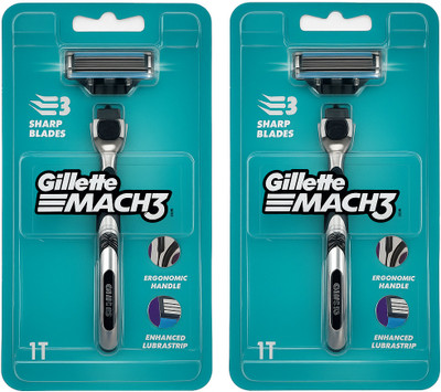 Gillette MACH3 Razor – Pack of 2, Men(Pack of 2)