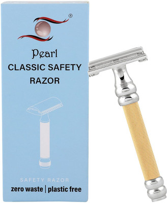Pearl Shaving Pearl Sbf-11 Double Edge Butterfly Razor For Men & Boys (Gold), Men