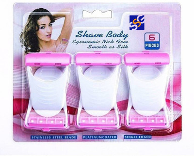SSG Body Shave for women Disposable Razor (Pack of 6), Women(Pack of 6)