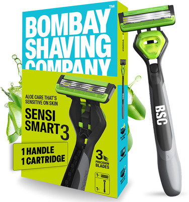 BOMBAY SHAVING COMPANY Sensi Smart 3 Shaving Razor for Men, Men