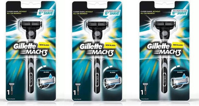 Gillette mach3 razor for men, Men(Pack of 3)
