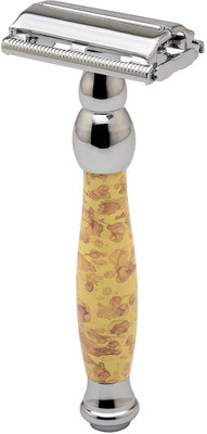 Pearl Shaving Double Edge Butterfly Safety Razor P- 81D (Yellow), Men & Women