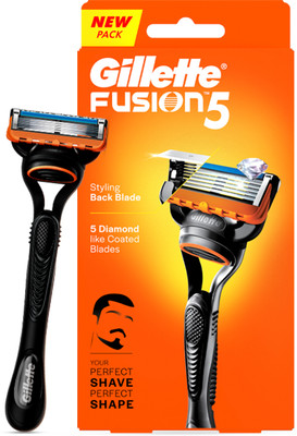 Gillette Fusion Razor for men with back blade beard shaper | Razor + Stand, Men