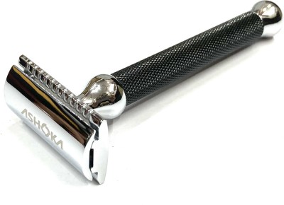 ASHOKA DOUBLE EDGE BRASS SAFETY RAZOR (MANUAL SAFETY ) CLOSE COMB ( Black), Men