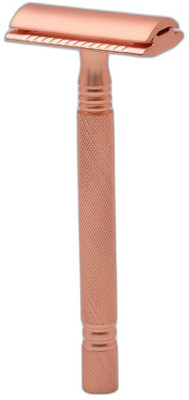 Pearl Shaving Double Edge Safety Razor (Rose Gold) - Best Shaving Razors for Men, Men