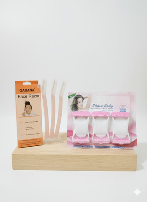 GABANA Eyebrow Razor & Bikini Max Hair Remover – Precision Trimmer for Women, Men & Women(Pack of 9)