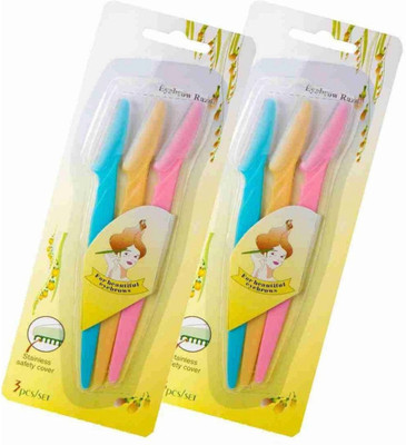 SHIVAAM ENTERPRISE Eyebrow Razor, Facial Dermaplane Razors Shaver with Precision Cover for Women, Women(Pack of 6)