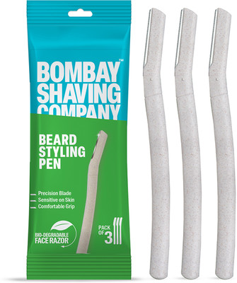 BOMBAY SHAVING COMPANY Beard Pen Styler Razor for Men | Reusable | Shaving, Men(Pack of 3)