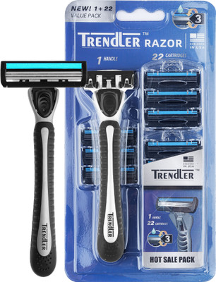TRENDLER Razor Handle Anti-slip Men Double Edge Razor, Face Cleansing, Men